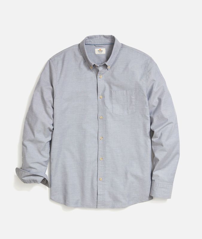 Marine Layer California Oxford Shirt in Vintage Indigo