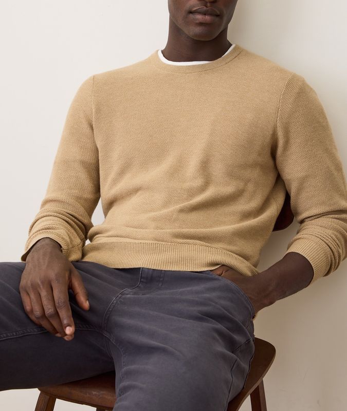 Marine Layer Sweater Tee in Sable