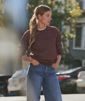 Marine Layer Reversible Raglan in Warm Multi