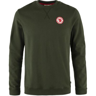 Fjallraven 1960 Logo Badge Sweater in Deep Forest
