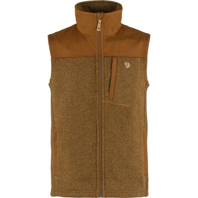 Fjallraven Buck Fleece Vest in Chestnut