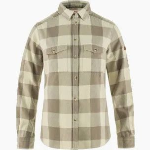 Fjallraven Ovik Heavy Flannel in Fog &amp; Chalk White