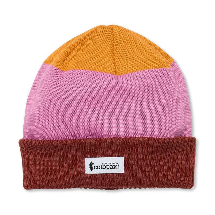 Cotopaxi Alto Beanie in Sienna/Dusty Rose