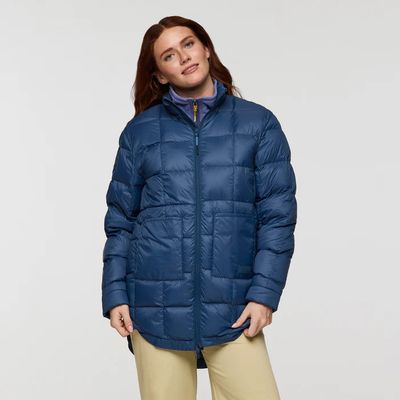 Cotopaxi Repleto Down Long Jacket in Deap Sea