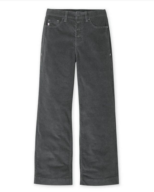 Stio Womens Rivet Wide Leg Cord Pants in Magnet