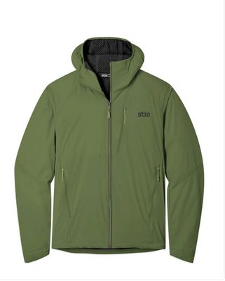Stio Men&#39;s Dawner Hooded Jacket in Pine Forest