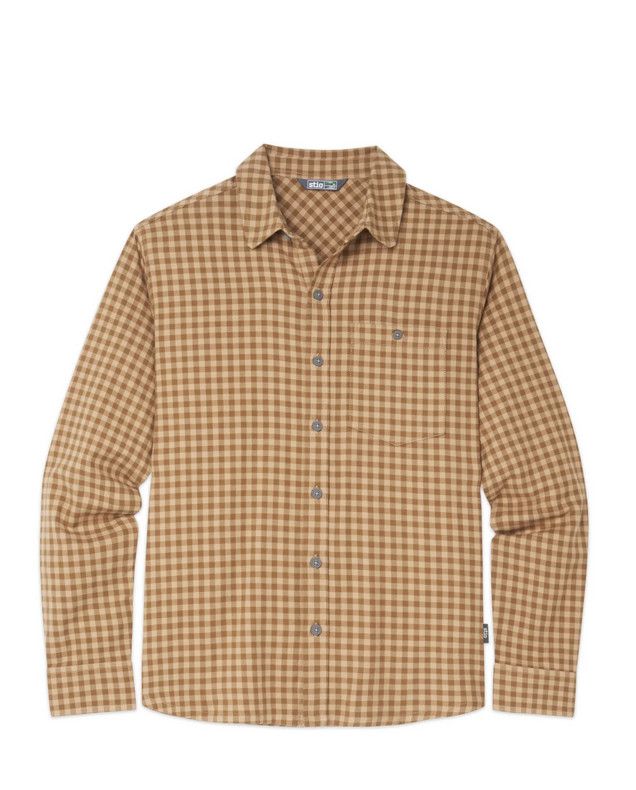 Stio Men&#39;s Miter Stretch Lightweight Flannel Shirt in Trailhead