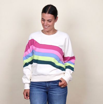 Marine Layer Cloud 9 Fleece Crewneck in Cool Wave