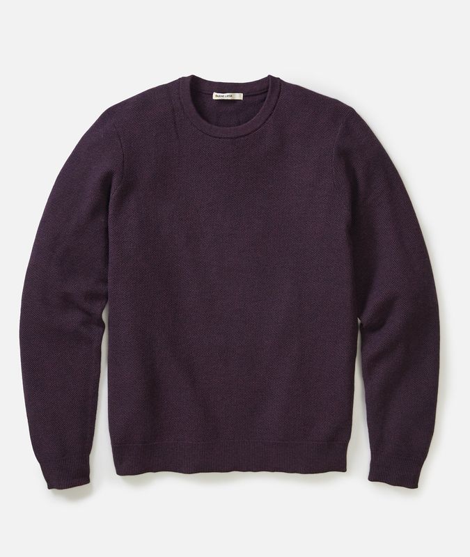 Marine Layer Sweater Tee in Sangria