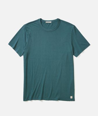 Signature Sea Change Crew Tee in Green Gables