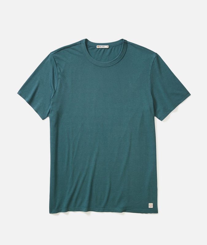 Signature Sea Change Crew Tee in Green Gables