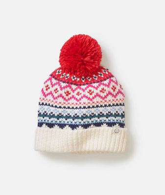 Marine Layer Fair Isle Pom Beanie in Multi - One-Size