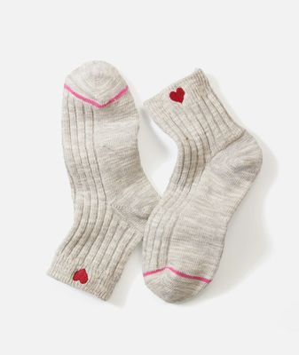 Marine Layer Quarter Crew Sock in Mist