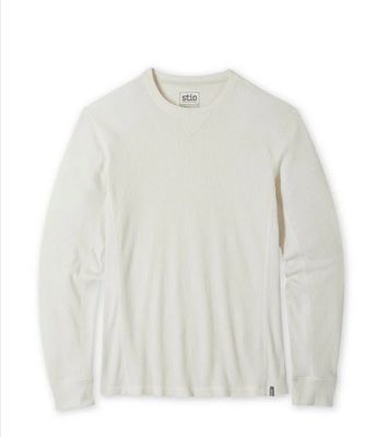 Stio Mens Wister Waffle Shirt in Mountain Goat