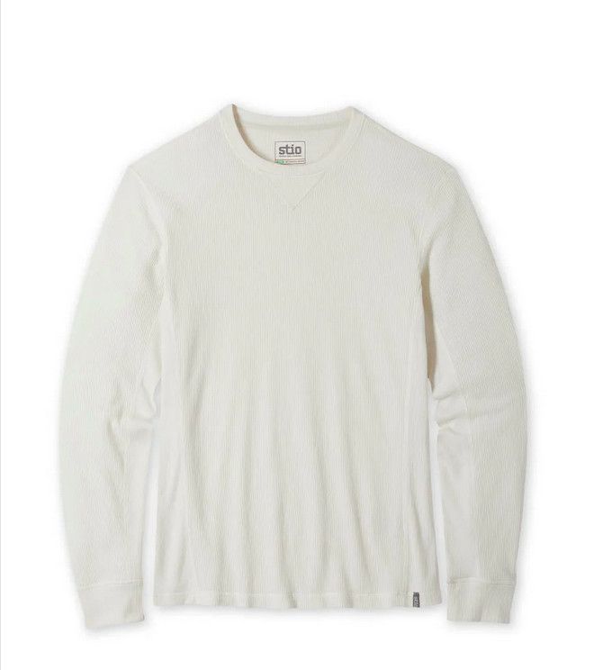 Stio Mens Wister Waffle Shirt in Mountain Goat