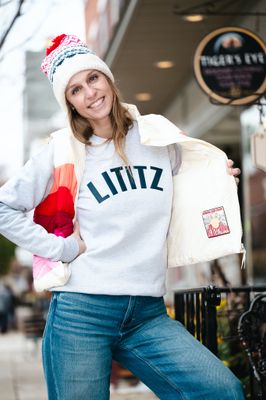 Lititz Varsity Sweatshirt in Heather Grey