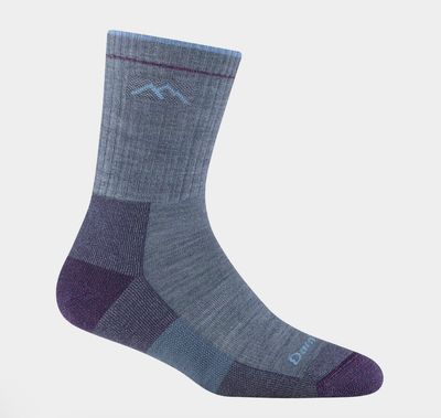 Darn Tough  Women's Hiker Micro Crew Midweight Hiking Socks in Light Denim