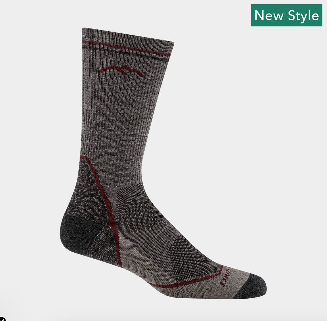 Darn Tough Light Hiker Boot Lightweight Hiking Socks in Taupe