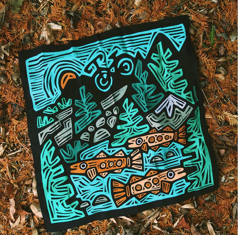 Woosah Peak &amp; Pine Bandana
