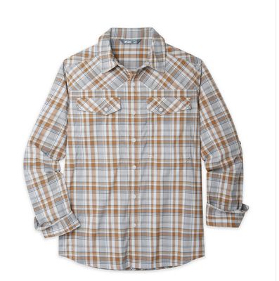 Men's Eddy Drift Shirt LS in Alloy Plaid