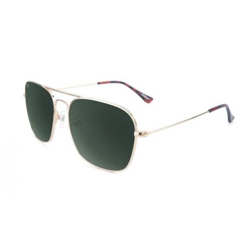 Knockaround Gold Aviator Green Mount Evans Sunglasses