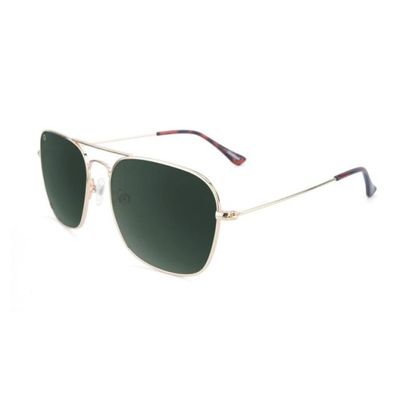 Knockaround Gold Aviator Green Mount Evans Sunglasses