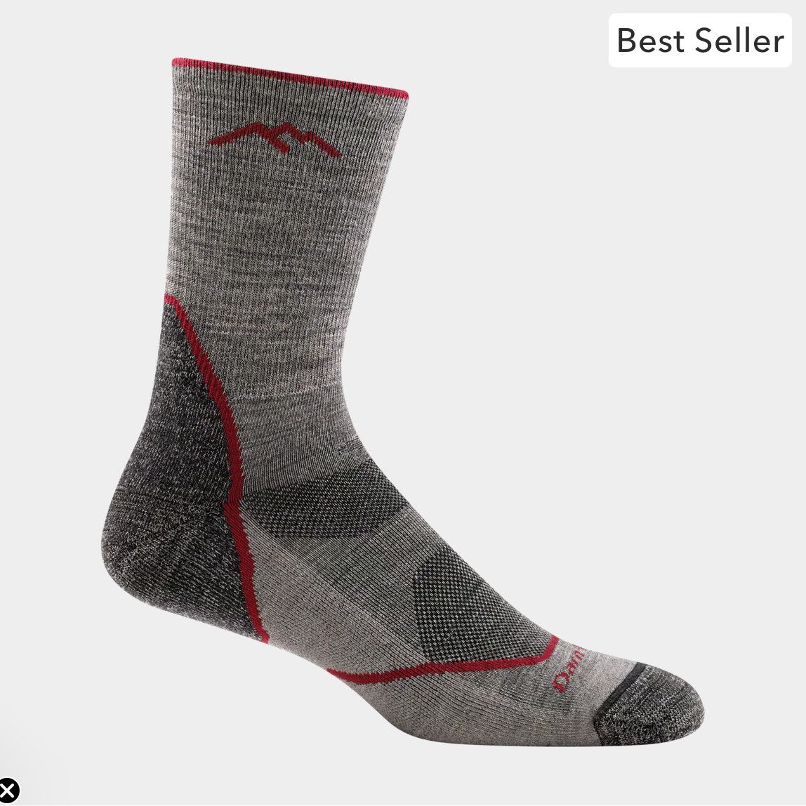Darn Tough Men's Hike/Trek Micro Crew Lightweight with Cushion in Taupe