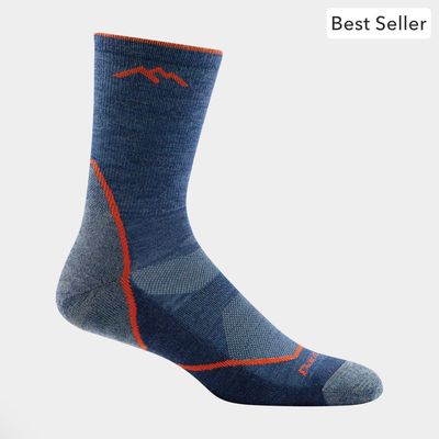 Darn Tough Men's Hike/Trek Micro Crew Lightweight with Cushion in Denim