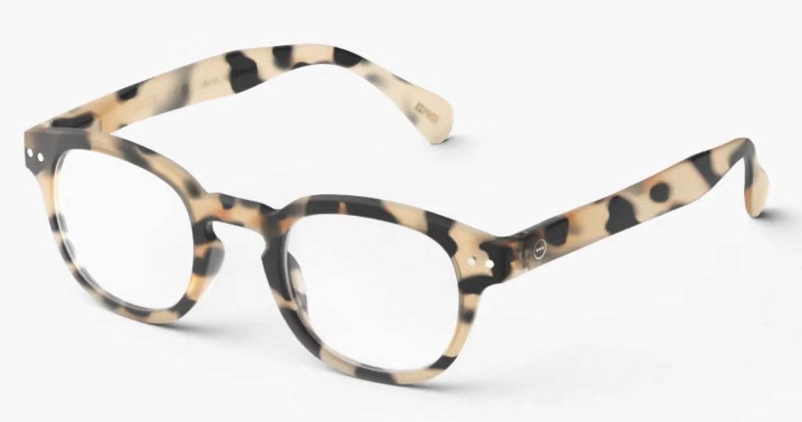 Izipizi Light Tortoise Reading Glasses Style #C +3