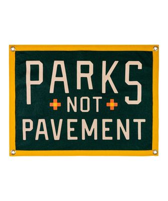 Oxford Pennant Parks Not Pavement Camp Flag