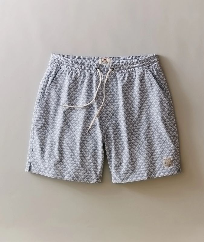 Marine Layer Lined 6" Sport &amp; Swim Short in Light Blue Agave