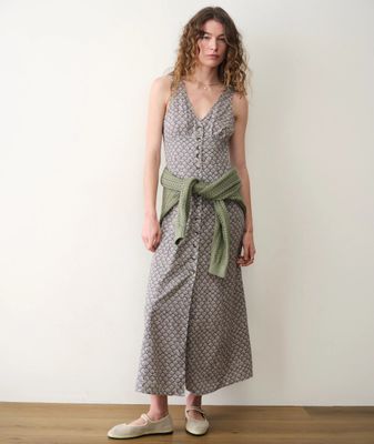 Marine Layer Camila Maxi Dress in Navy Seashell