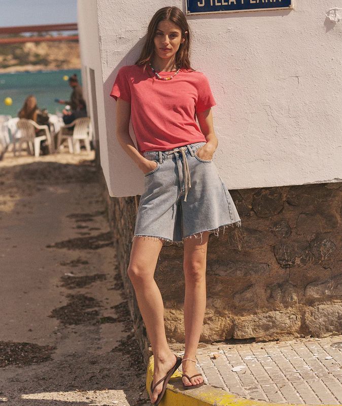 Roselle Denim Short in Light Wash