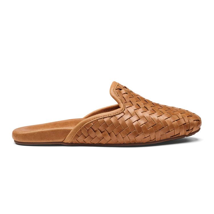 OluKai Mi'i Women's Mules in Kukui Brown