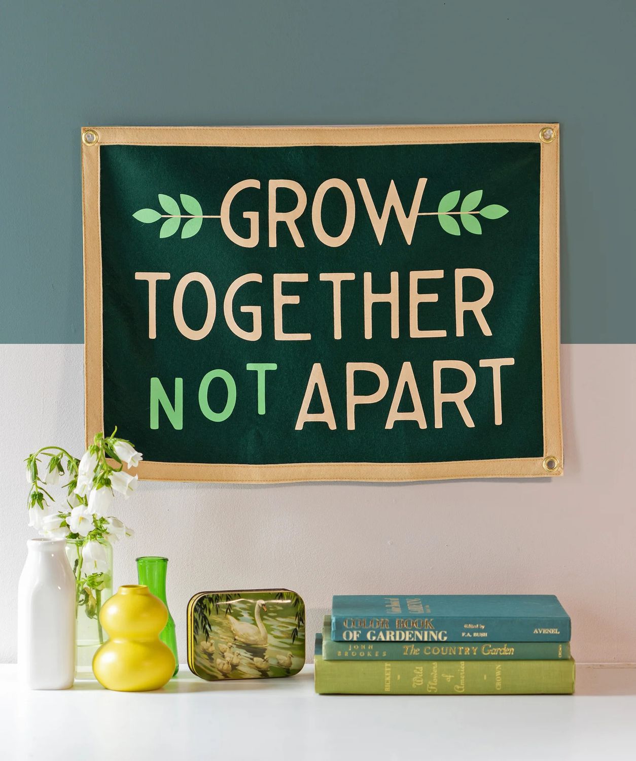 Grow Together Not Apart Camp Flag