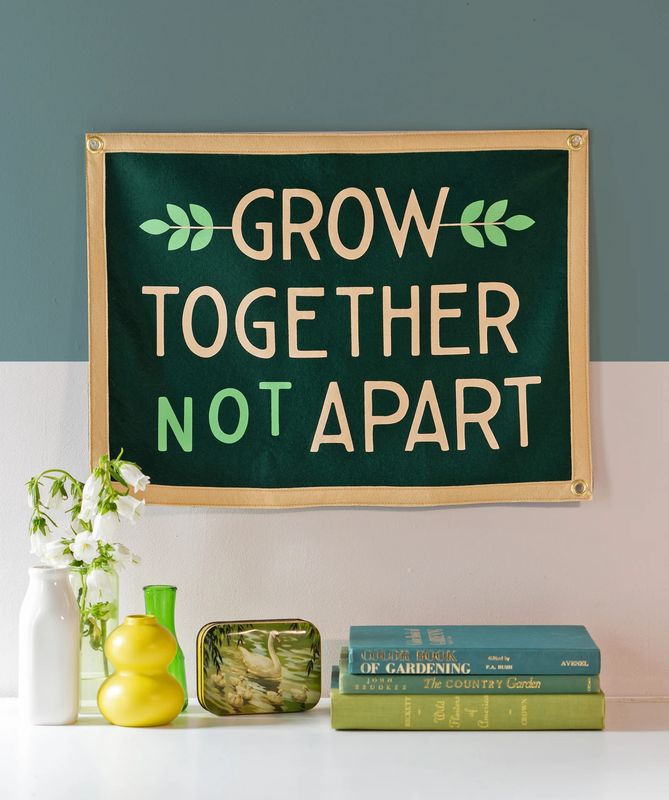 Grow Together Not Apart Camp Flag
