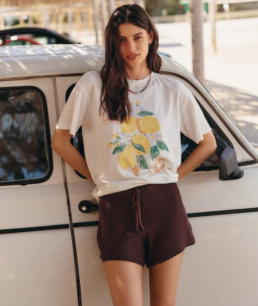 Marine Layer Oversized Hemp Graphic Tee