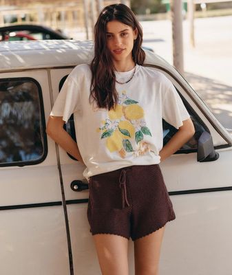 Marine Layer Oversized Hemp Graphic Tee