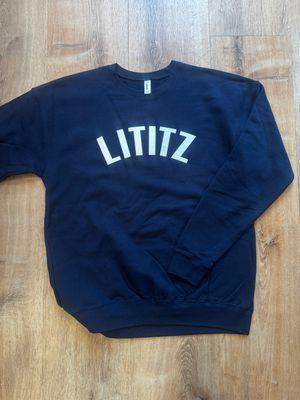 Lititz Varsity Sweatshirt in Navy and Cream