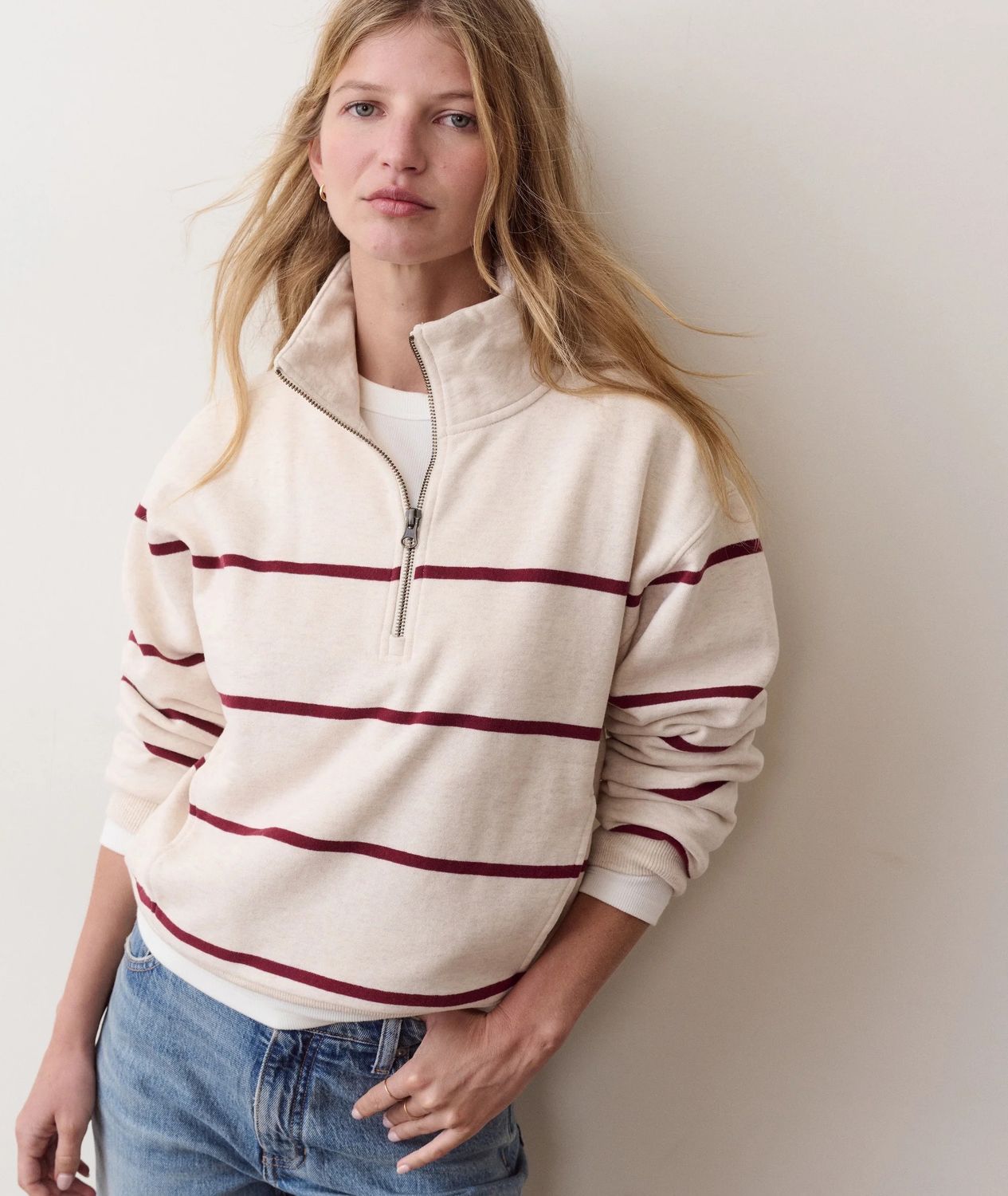 Marine Layer Cloud 9 Fleece in Oatmeal and Cabernet