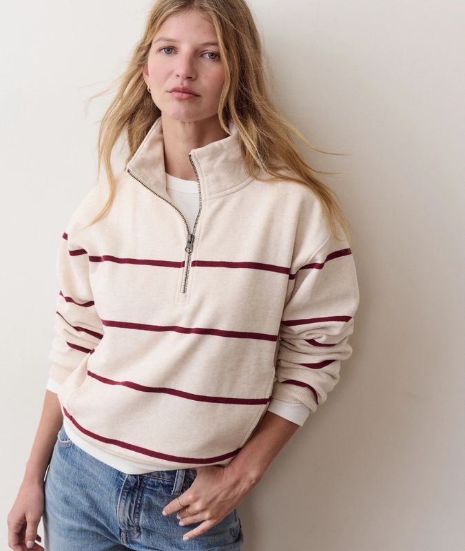 Marine Layer Cloud 9 Fleece in Oatmeal and Cabernet