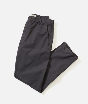 Marine Layer Saturday Twill Chino Athletic Fit in Washed Black
