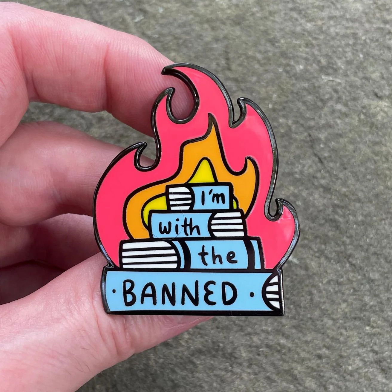 I'm with the Banned Hard Enamel Pin