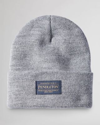 Pendleton Beanie in Light Grey Heather