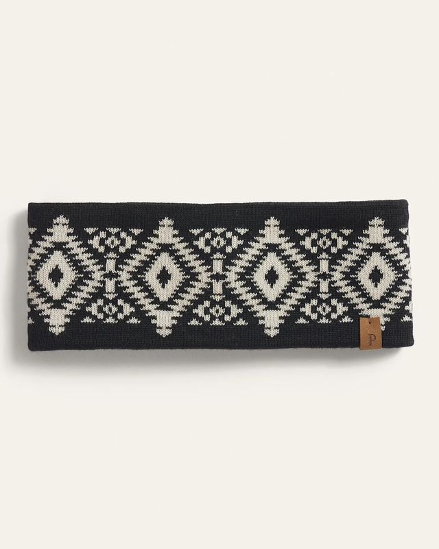 Pendleton Los Ojos Merino Fleece-Lined Headband in Black