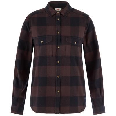 Fjallraven Ovik Heavy Flannel in Black Oak/Black