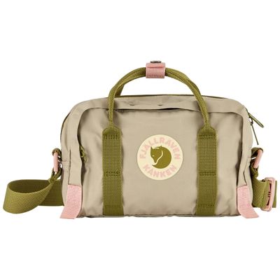 Fjallraven Kanken Koncept Crossbody in Fossil and Foliage Green