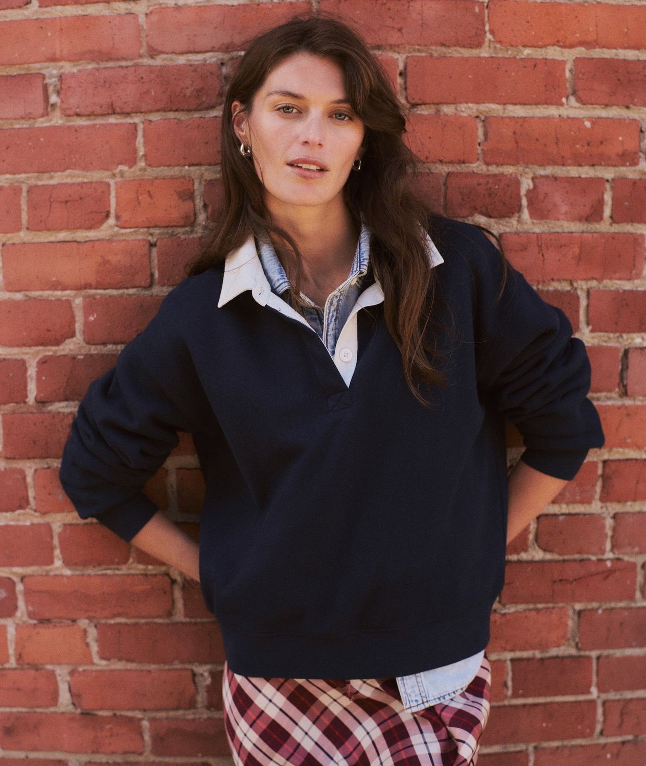 Marine Layer Cloud 9 Rugby Polo in Twlight