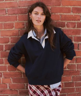 Marine Layer Cloud 9 Rugby Polo in Twlight