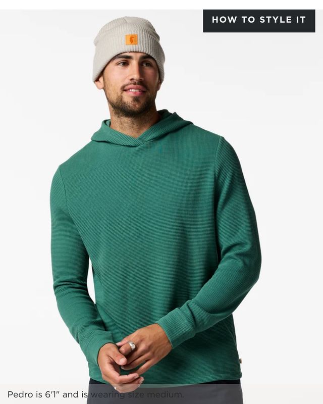 Cotopaxi Men's Atajo Long Sleeve Waffle Hoodie